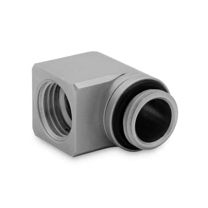 (image for) EK Quantum Torque Micro Rotary 90° Satin Titanium Adapter Fitting